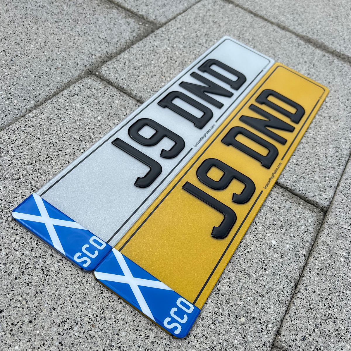 SCO Scotland 3D Gel Number Plates Standard Road Legal 79mm Gloss sco-scotland-3d-gel-number-plates-standard-road-legal-79mm-gloss