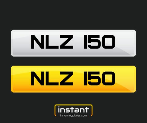 NLZ 150 | Northern Ireland Dateless 6 Digit Registration | 3x3 Private Cherished Number Plate