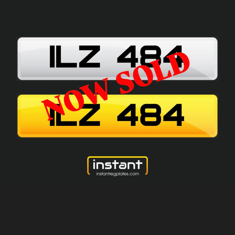 ILZ 484 | Northern Irish Dateless 6 Digit Registration, 3x3 Private Cherished Number Plate.