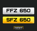 FFZ 650 + SFZ 650 | Northern Irish Dateless 6 Digit Registration Pair 3x3