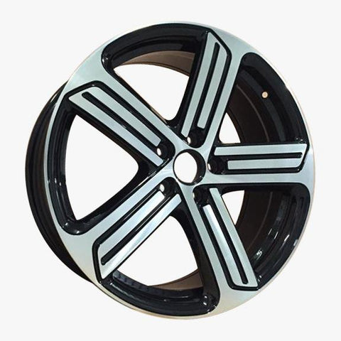 18’ CADIZ Golf R Style Alloy Wheels | Gloss Black Machined | 5x112