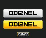 DD12 NEL | DANIEL / DANIELLE Name Registration | Private Cherished Number Plate