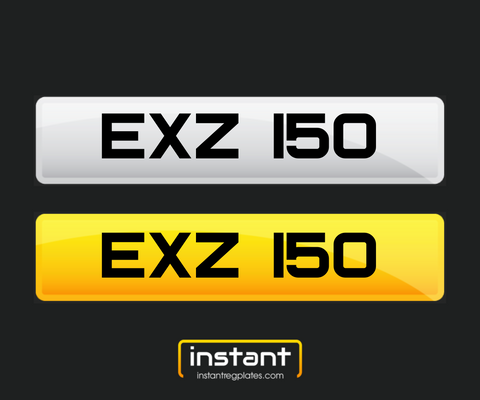 EXZ 150 | Northern Irish Dateless 6 Digit Registration, 3x3 Private Cherished Number Plate.