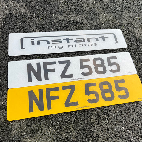 2D Standard Road Legal Printed Number Plate | Standard Road Legal 79mm