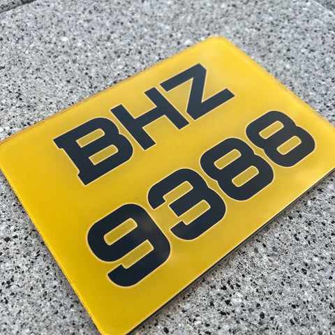 2D Shortened Motorbike Plate 8x5’